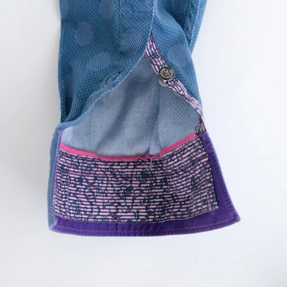 Au Noir Blue Polka Dot 100% Cotton Button Down Designer Dress Shirt Size 4 Large - Picture 13 of 16